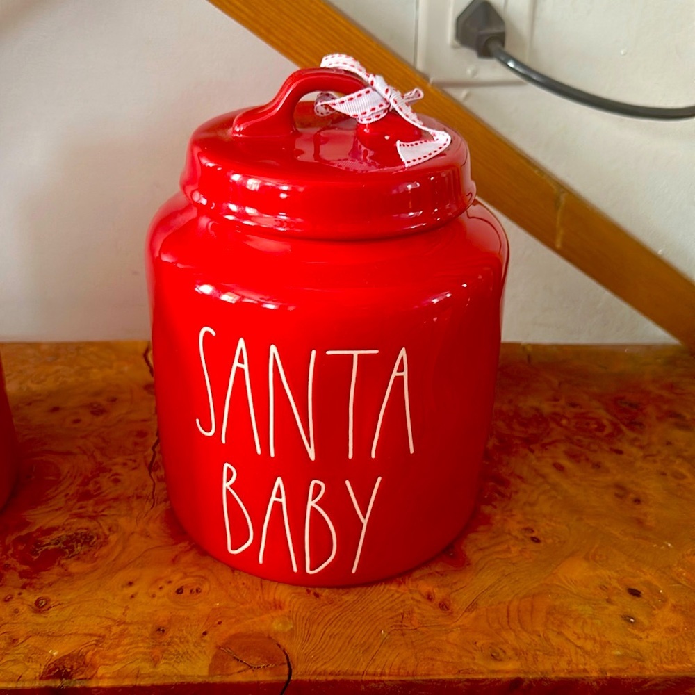 Rae Dunn Santa Baby big canister​